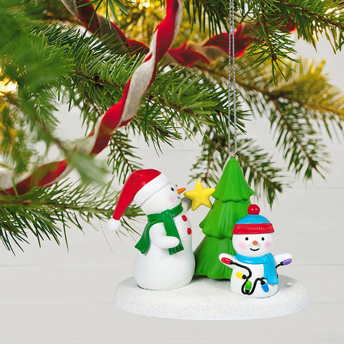 Hallmark Keepsake Christmas Ornament 2021, Tangled Up in Christmas Snowmen, Musical