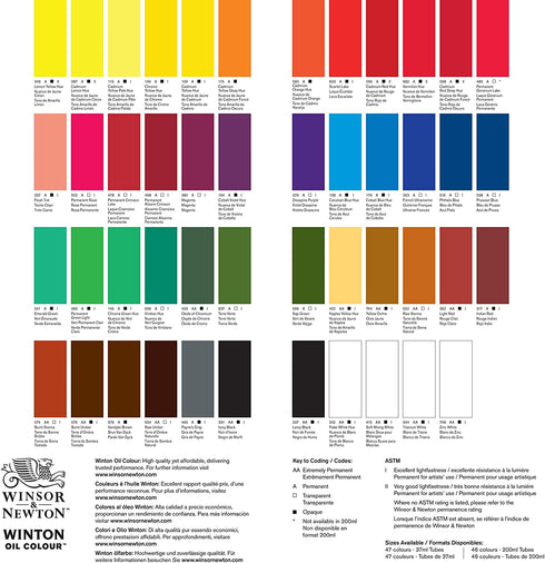Winsor & Newton 1437362 Winton Oil Color Paint, 200-ml Tube, Light Red