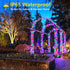 COLCOW 300 LED Color Changing Christmas String Lights Indoor Outdoor, 108ft Warm White Mixed Multicolor 11 Modes Fairy Lights, Connectable Waterproof Christmas Tree Lights with Timer Remote