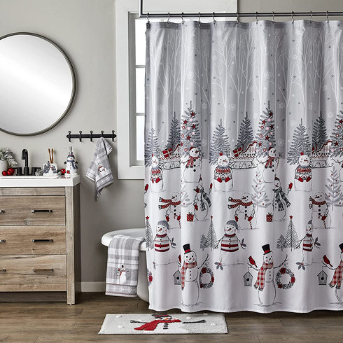 SKL Home by Saturday Knight Ltd. Whistler Snowman Bath Towel, Gray