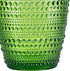 SUNNOW Vastto 10 Ounce Multicolor Polka Dot Glass Tumbler,for Water, Beverage,Juice, Wine,Beer, and Cocktail,Set of 4