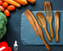 Spurtle Set - Wooden Spurtle Set Cooking Utensils As Seen on TV - Stirring Heavier Foods - Ergonomic, No Fatigued Wrists, Hands - For Nonstick, Porcelain Cookware - Longer Surface Area Kitchen Tool