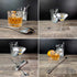 Heavyweight Bar Spoons - Set of two. (One Spiral & one Smooth Handle) Professional Quality Barspoons