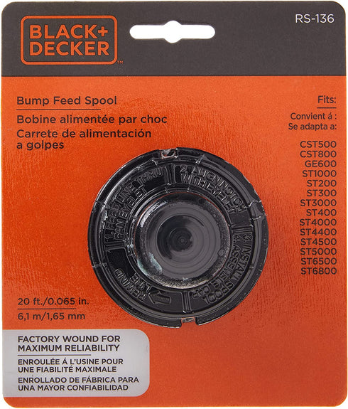 BLACK+DECKER Trimmer Line, 20-Foot, 0.065-Inch (RS136)