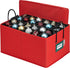 Christmas Ornament Storage Container Box Heavy Duty, Premium Quality Storage Bins - Convenient Durable, 3 Individual Trays Fits Up to 72 - 3? Ornaments Adjustable Cells