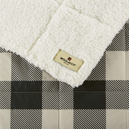 Woolrich Down Alternative Plaid Throw Premium Soft Cozy Spun for Bed, Couch or Sofa (50x70, Linden Tan)