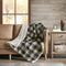 Woolrich Down Alternative Plaid Throw Premium Soft Cozy Spun for Bed, Couch or Sofa (50x70, Linden Tan)