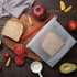 Homelux Theory Reusable Silicone Food Storage Bags | LEAKPROOF, AIRTIGHT | 100% Food Grade Silicone | Keep fruit, snacks, veggie, sandwich fresh | travel picnic lunch (2 Large + 2 Medium + 2 Small)