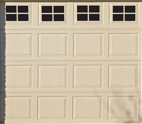 Household Essentials 216 Magnetic Faux Garage Door Windows | 16 Pieces for Single Car Steel Garage Door | Black