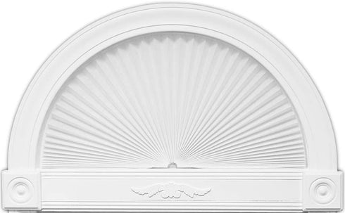 Redi Shade 3607070 Original Arch Light Blocking Pleated Fabric Shade, 72 in x 36 in, White