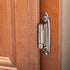 DecoBasics Satin Brushed Nickel Cabinet Hinges for Kitchen Cabinets (25 Pair -50 Pcs) -1/2" Overlay (Variable) -Self Closing Kitchen Cabinet Hinges Flush Mount w/ Silicon Bumpers & Upgraded Screws