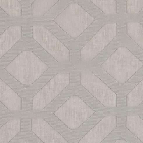Vue Trellis Clip Small Panel Tiers Privacy Window Treatment Pair Bathroom, Living Room, 52 in x 24 in, Grey