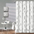 Lush Decor Pineapple Toss Shower Curtain - Fabric Metallic Print Design, 72? x 72?, Silver and White (16T004356)