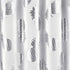 Lush Decor Pineapple Toss Shower Curtain - Fabric Metallic Print Design, 72? x 72?, Silver and White (16T004356)