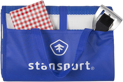 Pacific Play Tents Stansport 507-50 Tatami Straw Ground Mat, Blue, 60" L x 78" W