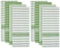 DII Everyday Basic Collection Woven Dishtowel Set, 20x28, Green, 8 Piece