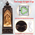 Christmas Snow Globe Lantern Decorations - Xmas Nativity Figurines USB Cable Batteries Operated Plastic Party Decor(No Batteries & No Liquid & No Music)