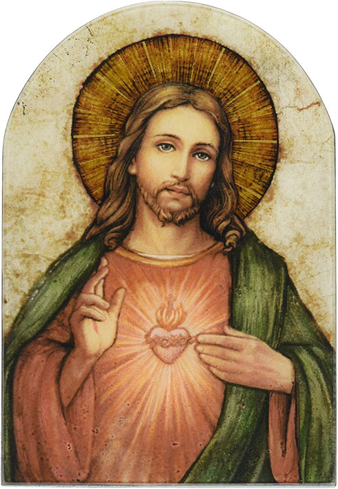 Sacred Heart of Jesus Christ Icon 7 Inch Wood Arched Plaque Sacred Heart of Jesus Christ Icon 7 Inch Wood Arched Plaque Sacred Heart of Jesus Christ Icon 7 Inch Wood Arched Plaque Sacred Heart of Jesus Christ Icon 7 Inch Wood Arched Plaque Sacred Heart of