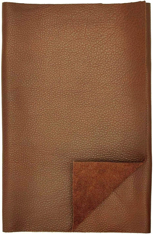 REED Leather HIDES - Cow Skins (12 X 24 Inches 2 Square Foot, Brown)