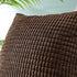 CaliTime Pack of 2 Comfy Throw Pillow Covers Cases for Couch Sofa Bed Decoration Comfortable Supersoft Corduroy Corn Striped Both Sides 20 X 20 Inches Coffee