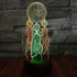 YAOFAR Dream Catcher Night Light LED 3D Illusion USB Dreamcatcher Lamp Present Birthday Gift for Baby Toddler Boy Girl Kid Mother Nursery Bedroom Room Decor (Dream)