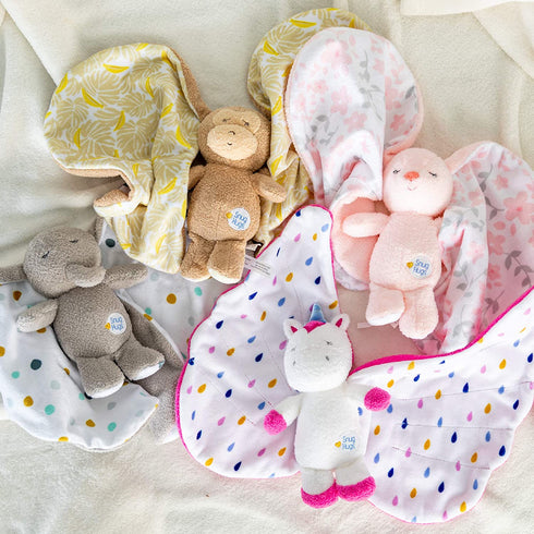 Snug Hugs Monkey Blanky, Stuffed Animal Lovey Blanket