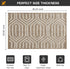 Indoor Doormat, Front Back Door Mat Rubber Backing Non Slip Door Mats 20?x31.5? Absorbent Resist Dirt Entrance Doormat Inside Floor Mats Area Rug for Entryway Machine Washable Low-Profile (Brown)