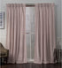 Exclusive Home Curtains EH8296-03 2-84P Velvet Heavyweight Pinch Pleat Top Curtain Panel Pair, 84" Length, Blush
