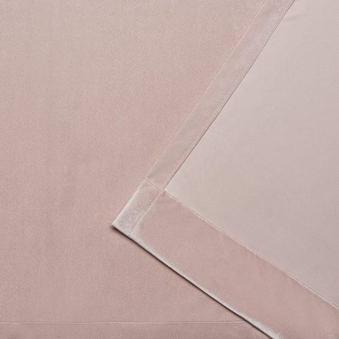 Exclusive Home Curtains EH8296-03 2-84P Velvet Heavyweight Pinch Pleat Top Curtain Panel Pair, 84" Length, Blush