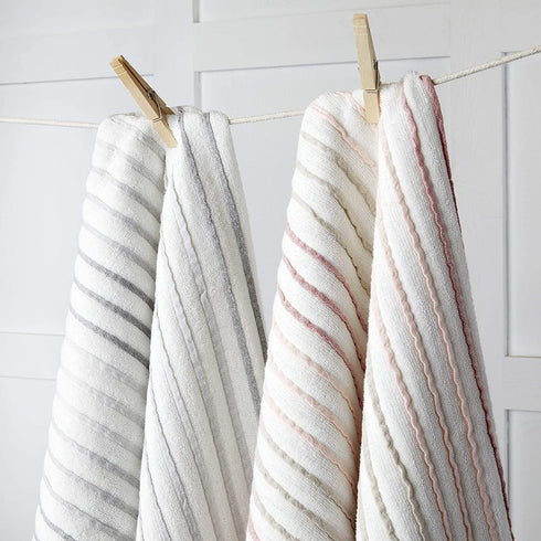 SKL Home by Saturday Knight Ltd. Tie Dye Stripe 2-Piece Hand Towel Set, Gray