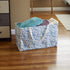 Household Essentials 2244 Krush Canvas Utility Tote | Reusable Grocery Shopping Laundry Carry Bag | White With Floral Design, 22" L X 11" W X 13" H