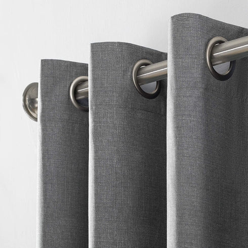 Sun Zero Columbia Thermal Insulated 100% Blackout Grommet Curtain Single Panel, 50" x 95", Gray