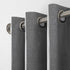 Sun Zero Columbia Thermal Insulated 100% Blackout Grommet Curtain Single Panel, 50" x 95", Gray
