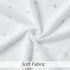 Central Park White Semi Sheer Curtain Gray GEO Cross Embroidery Panels Linen Texture Rod Pocket Window Treatment Drape Sets for Living and Bedroom Farmhouse 84 inches Long, 2 Panels, White