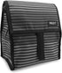 PackIt Freezable Lunch Bag with Zip Closure, Gray Stripe