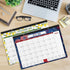 2022 Desk Calendar - Monthly Desk/Wall Calendar, 16.9" — 12.1", Jan 2022 - Dec 2022, Large Ruled Blocks + Premium Thick Paper + Corner Protectors - 12 Different Themes