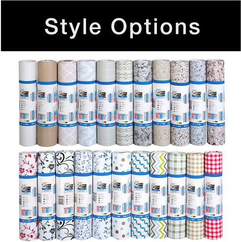 Smart Design Bonded Grip Shelf Liner - 12 Inch x 10 Feet - Non Adhesive, Strong Grip Bottom, Easy Clean Kitchen Drawer, Cabinet, Cupboard Dresser Cover, Non Slip Rubber Mat - Lavender Wildflower