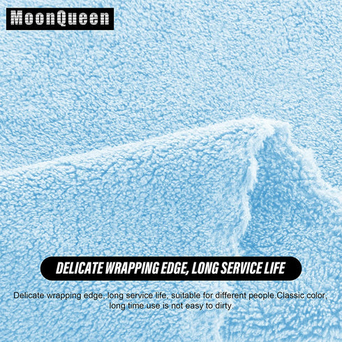 MOONQUEEN Ultra Soft Premium Washcloths Set - 12 x 12 inches - 24 Pack - Quick Drying - Highly Absorbent Coral Velvet Bathroom Wash Clothes (Aquamarine, 12 x 12 Inch)