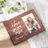 FINGERINSPIRE 4x6 Inch Going Away Picture Frame Natural Wood Photo Frame Love Romantic Gifts for Boyfriend and Girlfriend Her Him - "I Love You More The End I Win"