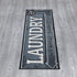 Ottomanson Laundry Collection Bordered Non-Slip Rubber Back Runner Rug, 20" x 59", Grey