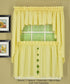 Today's Curtain Orleans 38" Swag Pair Tambour Scallop Edge Curtain, Buttercup, 60 in x (W x L)