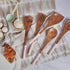 Wooden Cooking Utensils Set for Kitchen, Non Stick Cookware Tools Includes Wooden Spoon for Cooking, Spatula, Fork, Slotted Turner, Corner Spoon, Set of 5-12 Inches Long, Acacia Wood, Blush Pink