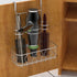 SimpleHouseware Cabinet Door / Wall Mount Hair Dryer & Styling Tools Organizer Storage, Chrome