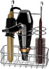 SimpleHouseware Cabinet Door / Wall Mount Hair Dryer & Styling Tools Organizer Storage, Chrome