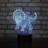 4 Pcs 3D Dinosaur Night Light, DDD LAMP Led Illusion Lamp 16 Color Change Remote Control Lights for Bed Living Room Kids Girls Boys Xmas 1666