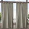 Exclusive Home Curtains Indoor/Outdoor Solid Cabana Tab Top Curtain Panel Pair, 54x120, Taupe