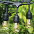 Outdoor Edison String Lights 48FT - Patio Lights 18 Bulbs 15 Sockets Commercial Weatherproof Outdoor String Lights for Backyard Garden Party Lighting