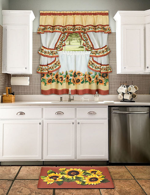Achim Home Furnishings ANFTMBES12 Anti Fatigue Mat, 18 inches x 30 inches, Black Eyed Susan, 18" x 30"