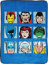 Marvel Comics Avengers Throw Blanket - Measures 46 x 60 inches, Kids Bedding Features Captain America, Black Panther, & Doctor Strange - Fade Resistant Super Soft Fleece (Official Marvel Product)