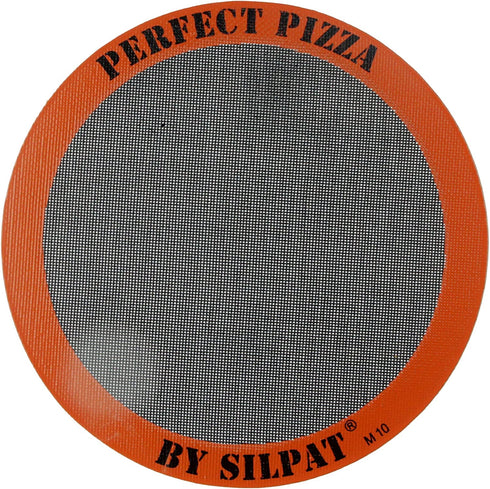 Silpat Perfect Pizza Non-Stick Silicone Baking Mat, 12" Round, Orange, AH305-01